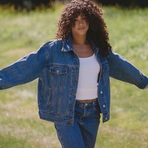 Parke | NEW! Oversized Denim Jacket Size: XS